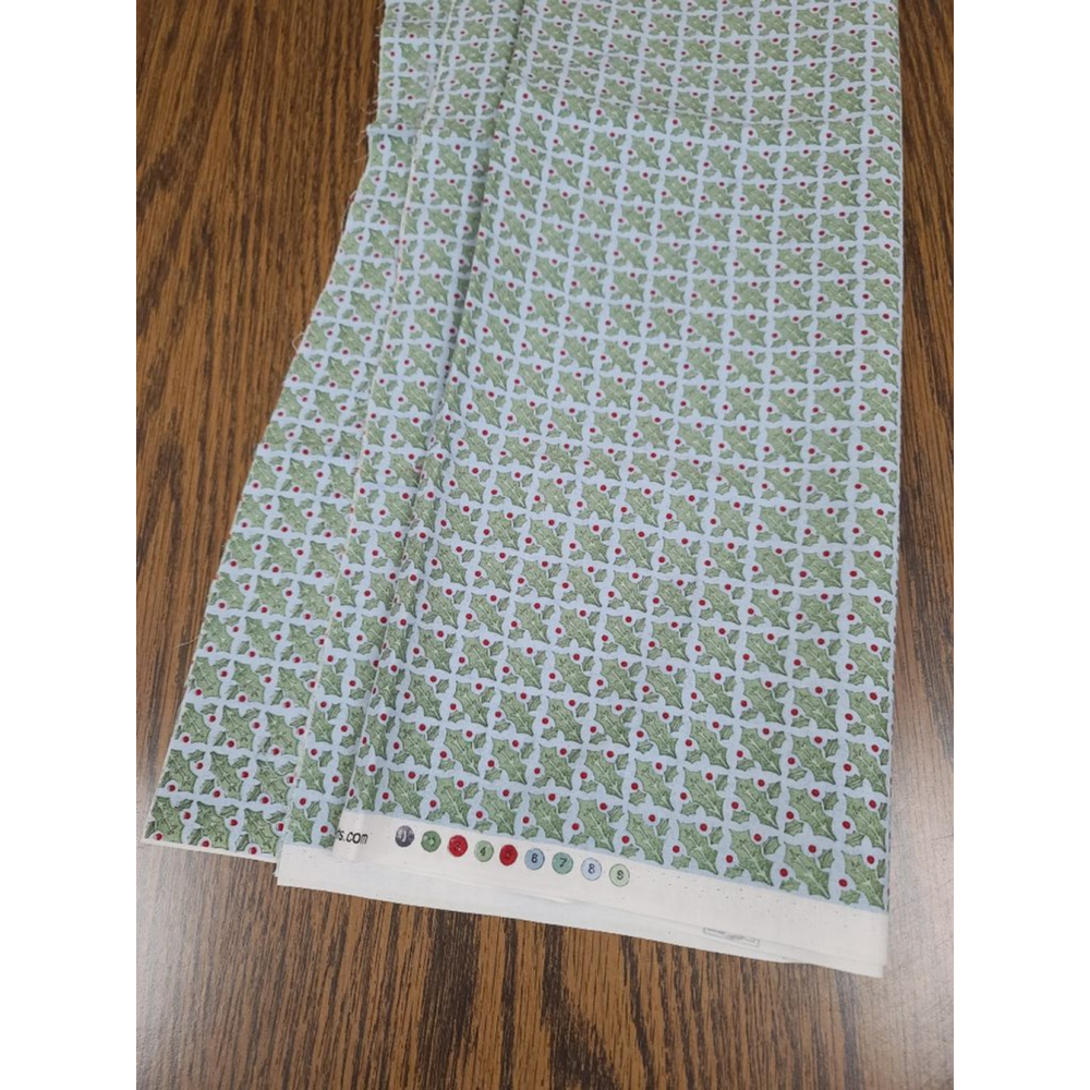 Vintage Debbie Mumm Quilting Fabric Holly 1 Yard - Picture 3 of 4